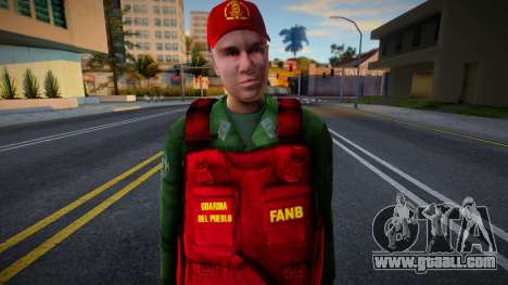 Brazilian soldier from Guardia del Pueblo V1 for GTA San Andreas