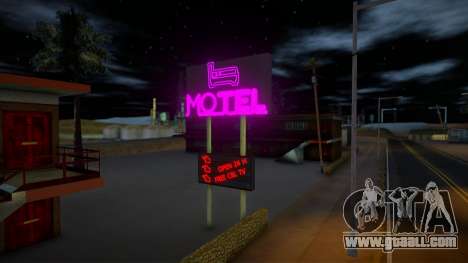 Neon-style retexture of fort-Carson village for GTA San Andreas