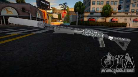 Pump Shotgun (Bones Finish) v4 for GTA San Andreas