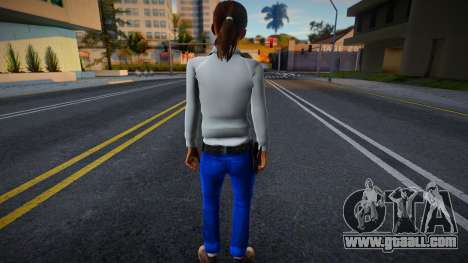 Zoe (White Jacket and Jeans) from Left 4 Dead for GTA San Andreas