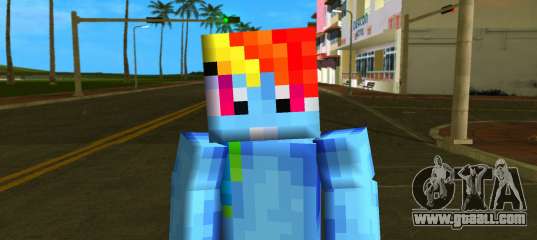 Steve Body Rainbow Dash for GTA Vice City