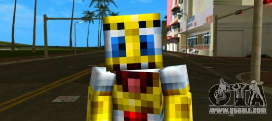 Steve Body Sponge Bob for GTA Vice City