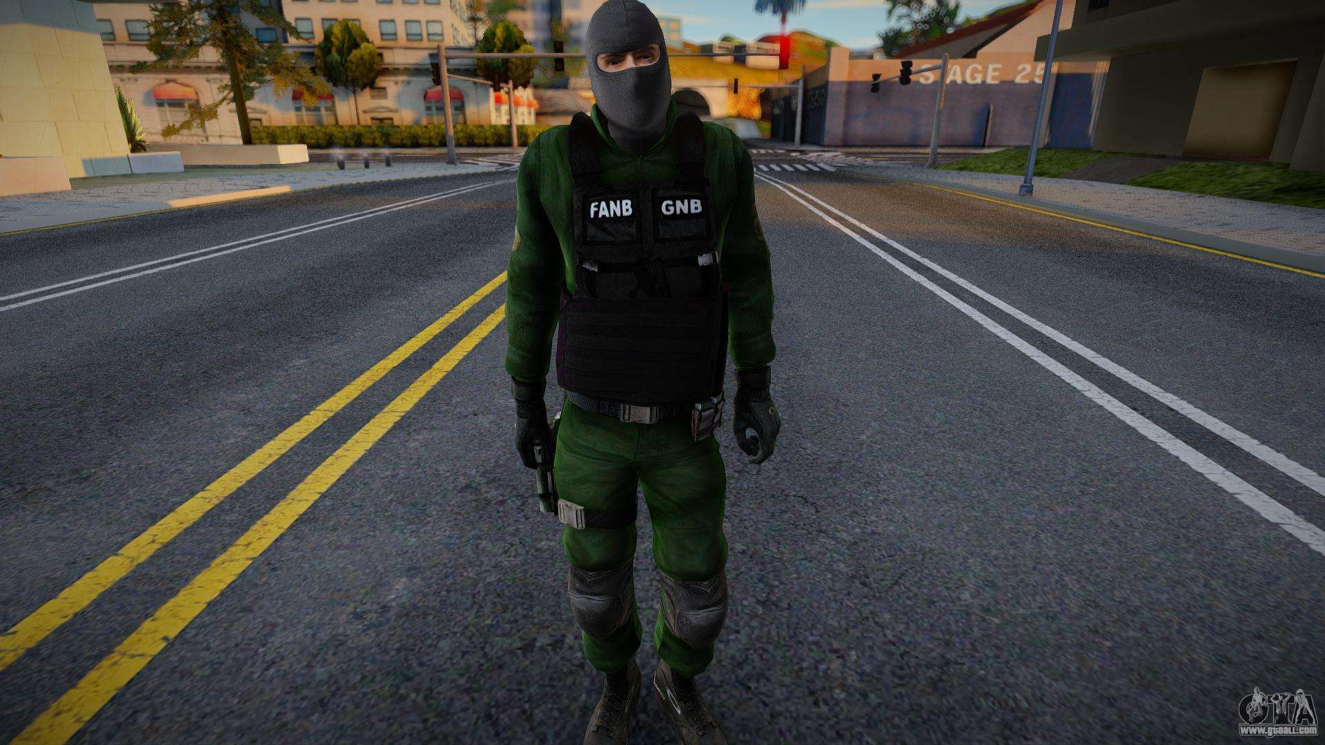 Bolivian special forces officer Gnb Fanb for GTA San Andreas