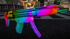 MP5 Lng Multicolor for GTA San Andreas