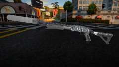 Pump Shotgun (Bones Finish) v4 for GTA San Andreas