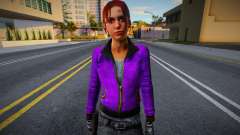 Zoe (Purple Leather) from Left 4 Dead for GTA San Andreas