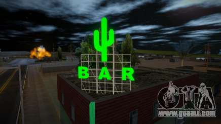 Neon-style retexture of fort-Carson village for GTA San Andreas