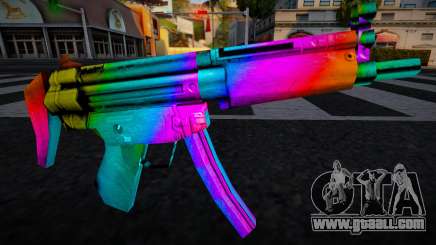 MP5 Lng Multicolor for GTA San Andreas