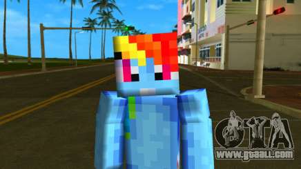 Steve Body Rainbow Dash for GTA Vice City