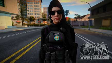 Swat Girl v1 for GTA San Andreas