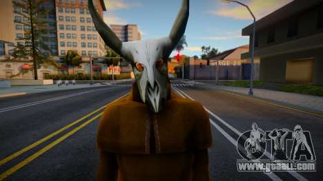 Bodybuilder with horned masks for GTA San Andreas