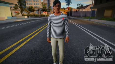 A guy in a striped sweatshirt for GTA San Andreas