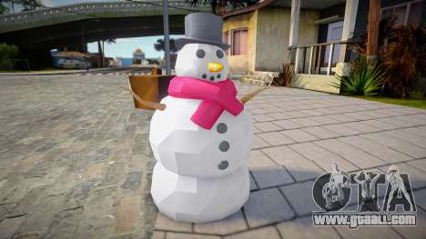 Snowman instead of hydrant for GTA San Andreas