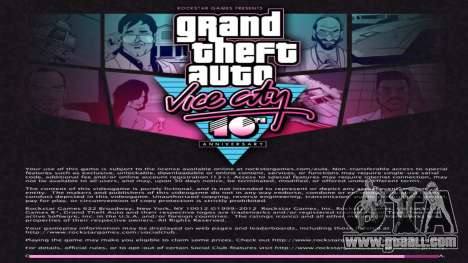 Mobile-Style Menu Loadscreen for GTA Vice City