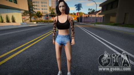 Girl in shorts v1 for GTA San Andreas