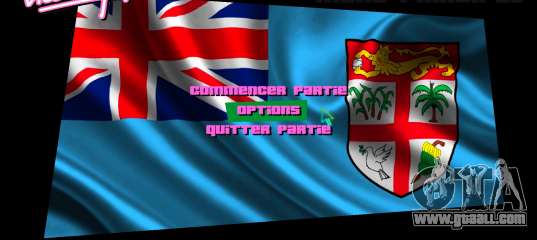Fiji Flag Menu Background for GTA Vice City