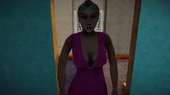 Blonde girl in a pink dress for GTA San Andreas