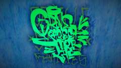 New Grove st. 4 Life Graffiti Tag for GTA San Andreas