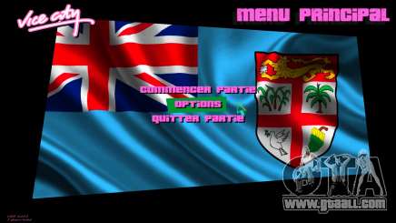 Fiji Flag Menu Background for GTA Vice City