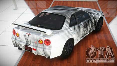 Nissan Skyline R34 X GT-R S3 for GTA 4