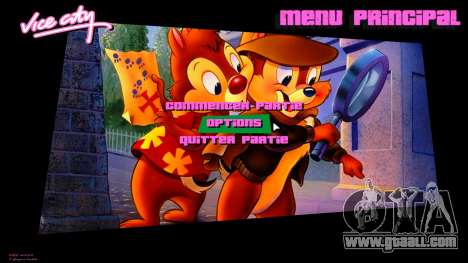 Chip and Dale menu for GTA Vice City