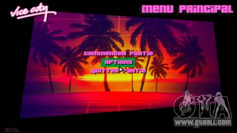 Hotline Miami Menu HD v17 for GTA Vice City