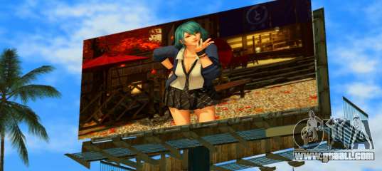 Tamaki billboard for GTA Vice City
