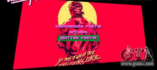 Hotline Miami Menu HD v11 for GTA Vice City