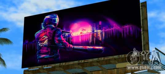 Hotline Miami Billboard 1 for GTA Vice City
