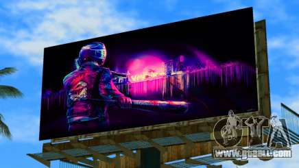 Hotline Miami Billboard 1 for GTA Vice City