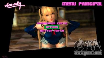 Marie Rose DOA Menu 2 for GTA Vice City