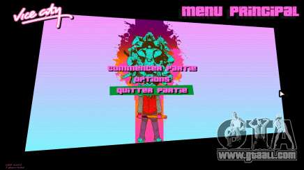 Hotline Miami Menu HD v16 for GTA Vice City