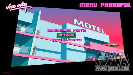 New menu (background) for GTA Vice City