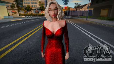 Girl in an evening dress for GTA San Andreas