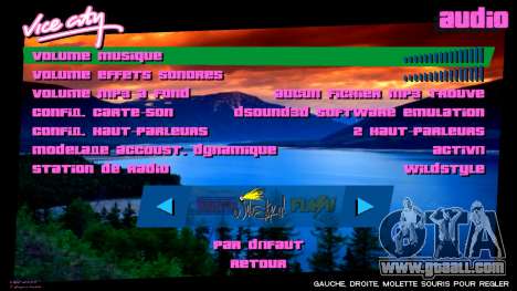 VC country side menu for GTA Vice City