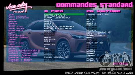 Lexus Menu 3 for GTA Vice City