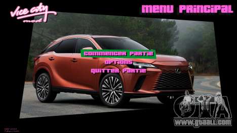 Lexus Menu 3 for GTA Vice City