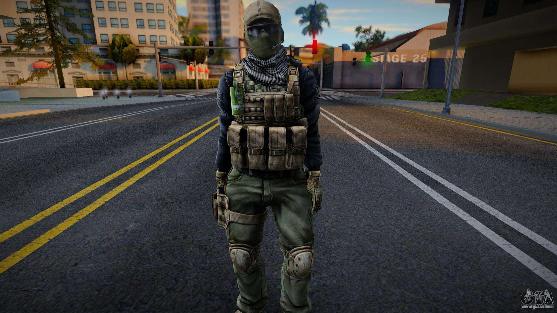 Mercenary from Contract Wars 1 for GTA San Andreas