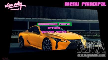 Lexus Menu 2 for GTA Vice City