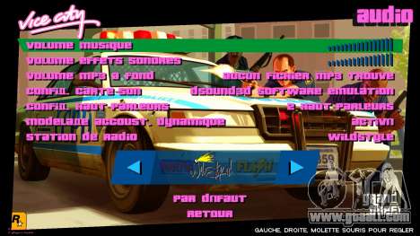 GTA 4 Artwork menu for GTA Vice City