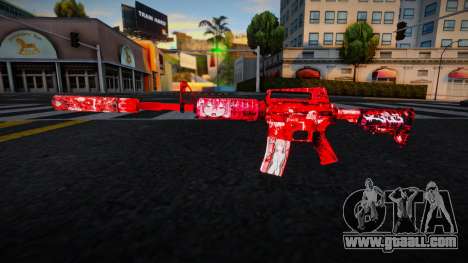 Red M4 for GTA San Andreas