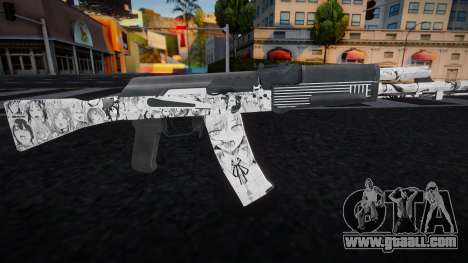 Ahegao AK-47 for GTA San Andreas