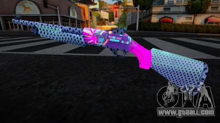 Gun Neon Racer - Chromegun for GTA San Andreas