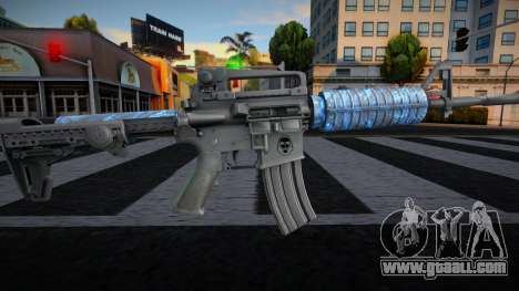 Blue Gun M4 for GTA San Andreas