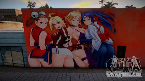 Mural The King of Fighters Girls for GTA San Andreas