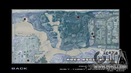 Detailed map in winter version for GTA San Andreas