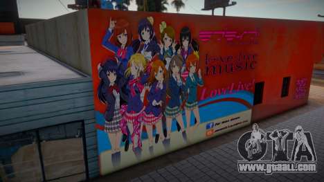 Love Live Anime Wall for GTA San Andreas