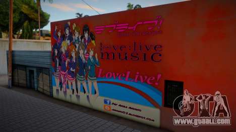 Love Live Anime Wall for GTA San Andreas