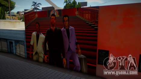 Tommy, Ken and Lance from Vice City Mural for GTA San Andreas