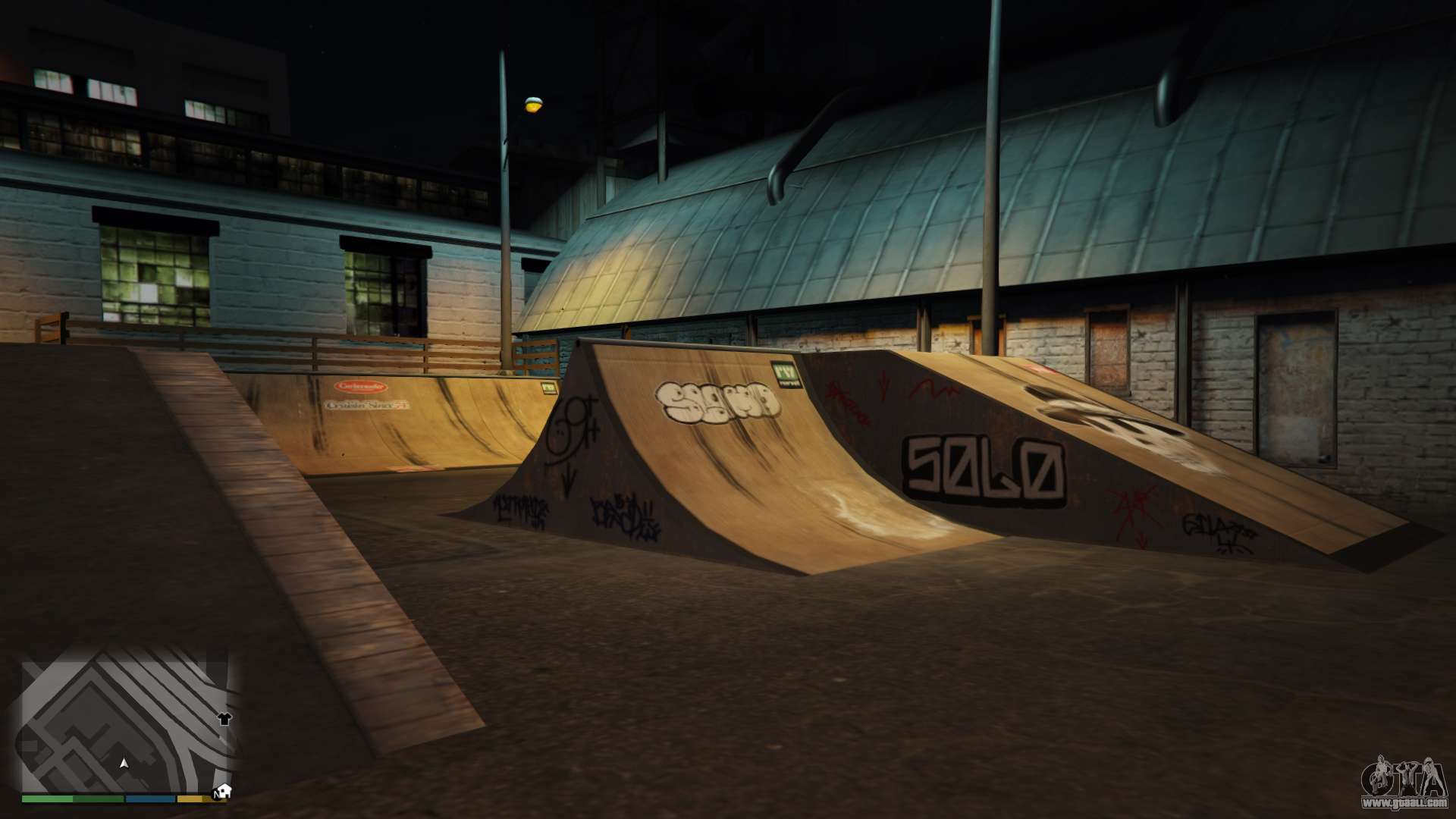 Where is the skatepark on the GTA 5 Map?